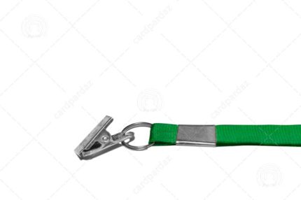 بند گردن آویز کارت شناسایی سبز با عرض یک سانتی متر و گیره سوسماری- کارت پرداز