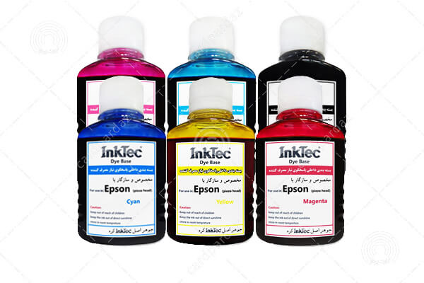 جوهر پرینتر اپسون 6 رنگ ۱۰۰ سی سی داخلی InkTec جوهر پرینتر اپسون 6 رنگ ۱۰۰ سی سی داخلی InkTec