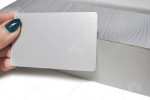 ابعاد کارت pvc ساده متالیک نقره ای