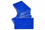 ضخامت کارت pvc ساده آبی