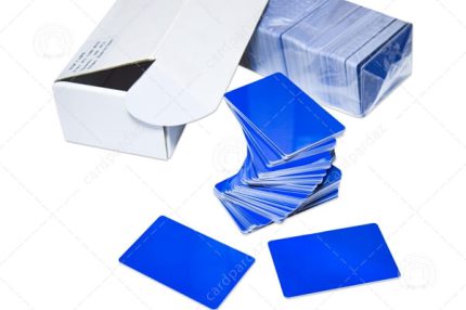 کارت pvc ساده آبی - بسته بندی